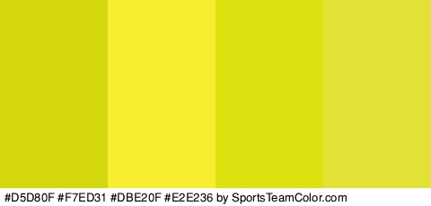 #D5D80F #F7ED31 #DBE20F #E2E236 Colors