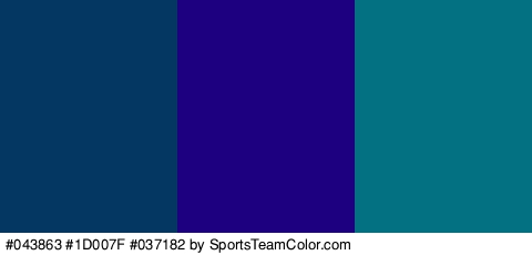 #043863 #1D007F #037182 Colors