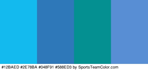 #12BAED #2E78BA #048F91 #588ED3 Colors