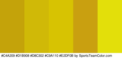 #C4A209 #D1B908 #D8C302 #C9A110 #E2DF0B Colors