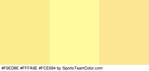 #F9ED8E #FFFA9E #FCE694 Colors