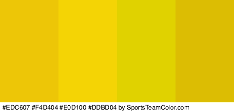 #EDC607 #F4D404 #E0D100 #DDBD04 Colors