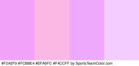 #F2A2F9 #FCB8E4 #EFA9FC #F4CCFF Colors