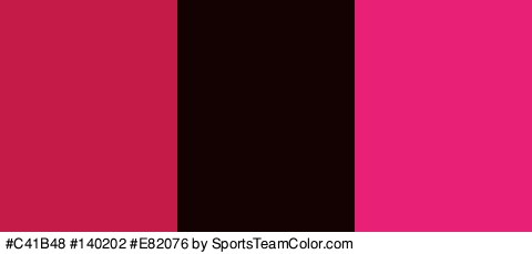 #C41B48 #140202 #E82076 Colors