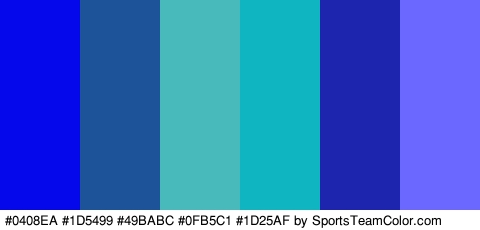 #0408EA #1D5499 #49BABC #0FB5C1 #1D25AF #6B68FF Colors