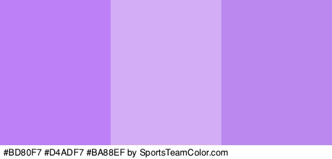 #BD80F7 #D4ADF7 #BA88EF Colors