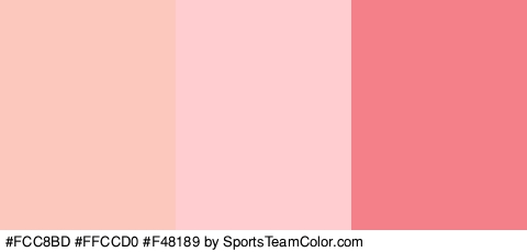 #FCC8BD #FFCCD0 #F48189 Colors