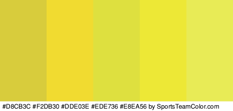 #D8CB3C #F2DB30 #DDE03E #EDE736 #E8EA56 Colors