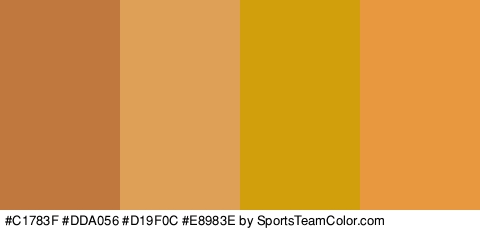 #C1783F #DDA056 #D19F0C #E8983E Colors