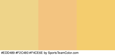 #EDD489 #F2C480 #F4CE6E Colors