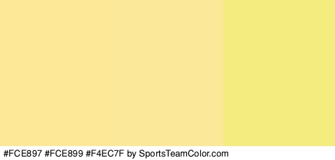 #FCE897 #FCE899 #F4EC7F Colors