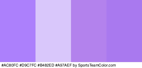 #AC80FC #D9C7FC #B482ED #A97AEF Colors