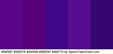 #590587 #55007A #400589 #580D91 #360770 Colors