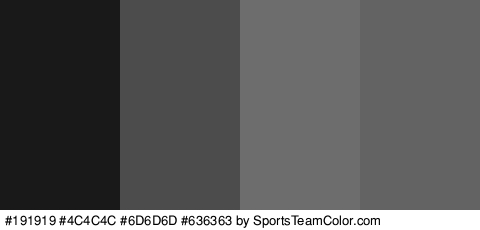 #191919 #4C4C4C #6D6D6D #636363 Colors