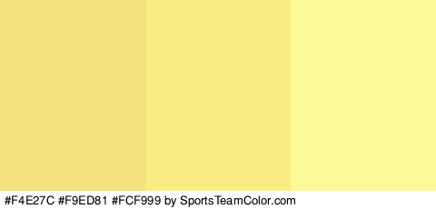 #F4E27C #F9ED81 #FCF999 Colors