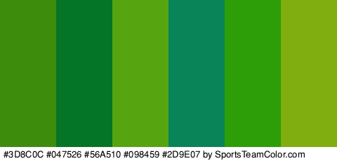 #3D8C0C #047526 #56A510 #098459 #2D9E07 #80AD0F Colors