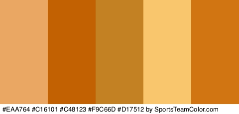 #EAA764 #C16101 #C48123 #F9C66D #D17512 Colors