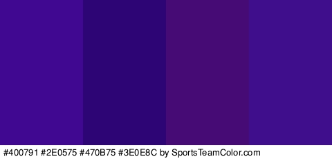 #400791 #2E0575 #470B75 #3E0E8C Colors