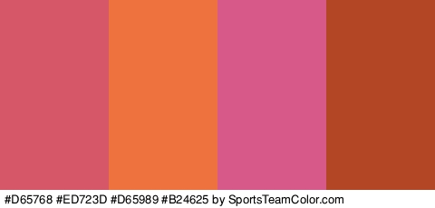 #D65768 #ED723D #D65989 #B24625 Colors