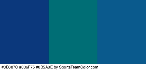 #0B387C #006F75 #0B5A8E Colors