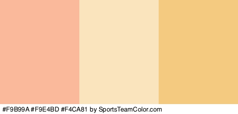 #F9B99A #F9E4BD #F4CA81 Colors