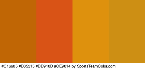 #C16605 #D85315 #DD910D #CE9014 Colors