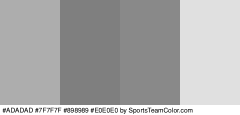 #ADADAD #7F7F7F #898989 #E0E0E0 Colors