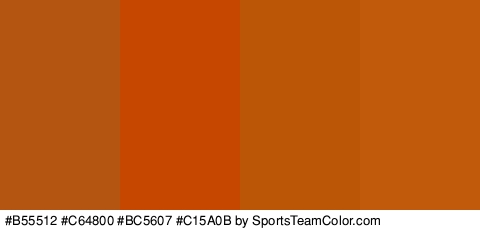 #B55512 #C64800 #BC5607 #C15A0B Colors