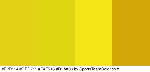 #E2D114 #DDD711 #F4E516 #D1A808 Colors