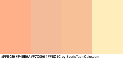 #FFB089 #F4BB9A #F7C096 #FFEDBC Colors