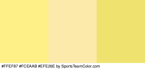 #FFEF87 #FCEAAB #EFE26E Colors