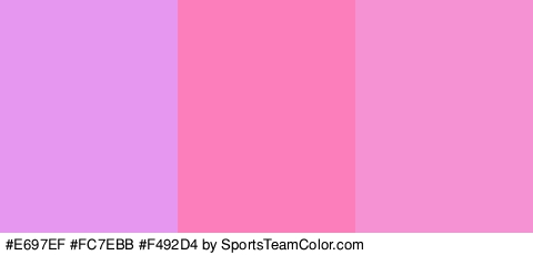 #E697EF #FC7EBB #F492D4 Colors