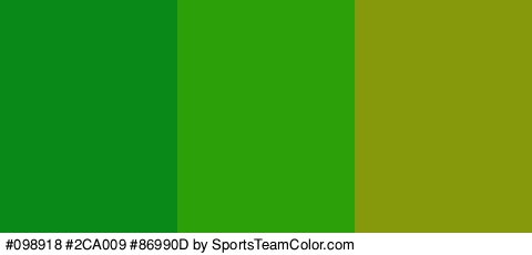 #098918 #2CA009 #86990D Colors