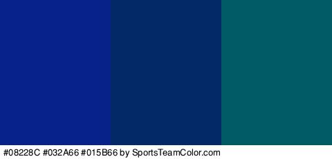 #08228C #032A66 #015B66 Colors