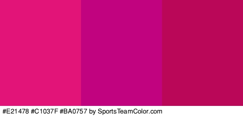 #E21478 #C1037F #BA0757 Colors