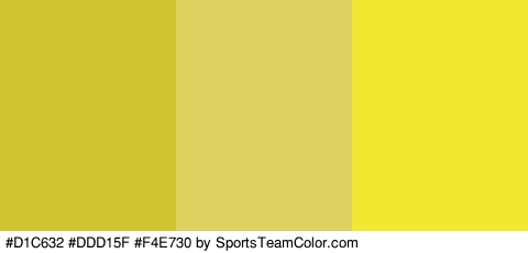 #D1C632 #DDD15F #F4E730 Colors