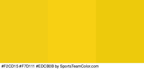 #F2CD15 #F7D111 #EDCB0B Colors