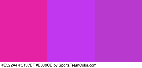 #E522A4 #C137EF #B839CE Colors