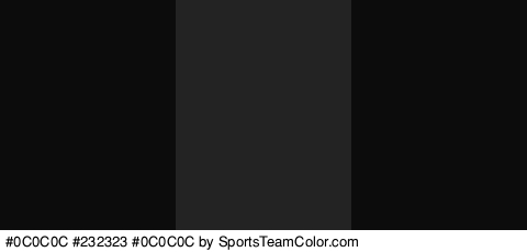 #0C0C0C #232323 #0C0C0C Colors