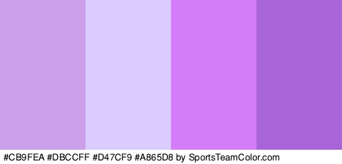 #CB9FEA #DBCCFF #D47CF9 #A865D8 Colors