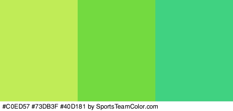 #C0ED57 #73DB3F #40D181 Colors