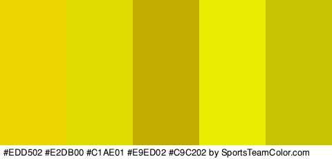 #EDD502 #E2DB00 #C1AE01 #E9ED02 #C9C202 Colors