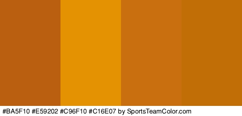 #BA5F10 #E59202 #C96F10 #C16E07 Colors