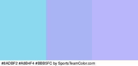 #8ADBF2 #A8B4F4 #BBB5FC Colors