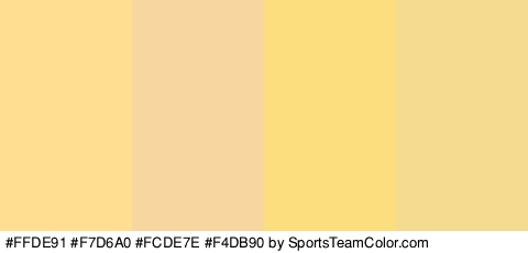 #FFDE91 #F7D6A0 #FCDE7E #F4DB90 Colors