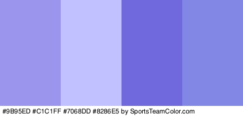 #9B95ED #C1C1FF #7068DD #8286E5 Colors