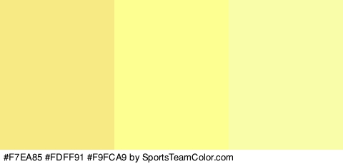 #F7EA85 #FDFF91 #F9FCA9 Colors