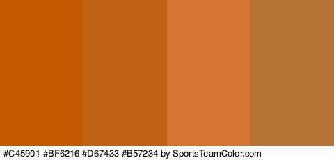 #C45901 #BF6216 #D67433 #B57234 Colors