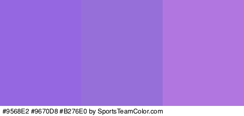 #9568E2 #9670D8 #B276E0 Colors