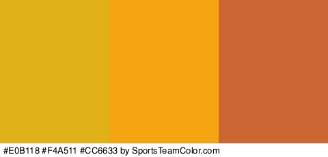 #E0B118 #F4A511 #CC6633 Colors